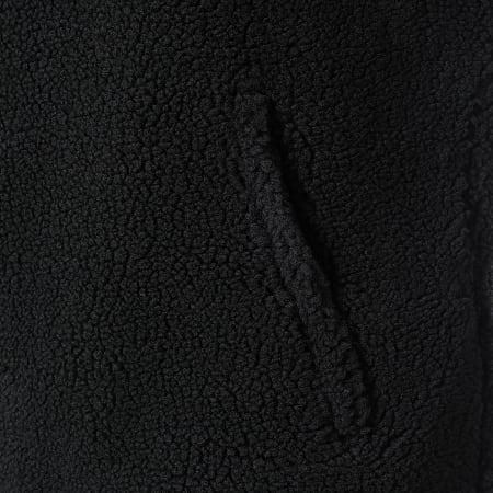 Adidas Originals - HK2771 Chaqueta Sherpa negra con cremallera