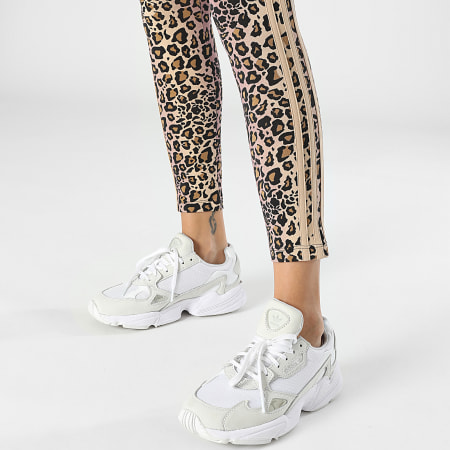 Adidas Originals - Gambale da donna con strisce HK5191 Leopard Beige