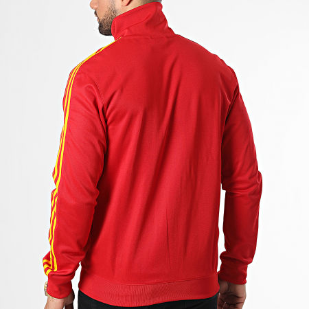 Adidas Originals - FB Nations Chaqueta con cremallera a rayas HK7407 Rojo