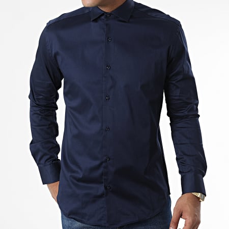 Black Needle - Camicia a maniche lunghe Y3642 blu navy