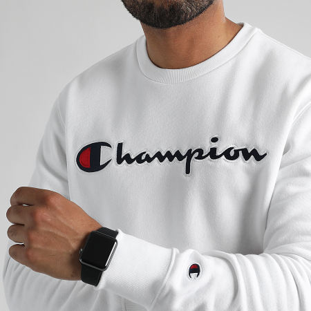 Champion - Felpa girocollo 217859 Bianco
