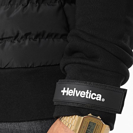 Helvetica - Chaqueta Coff Zip Negra