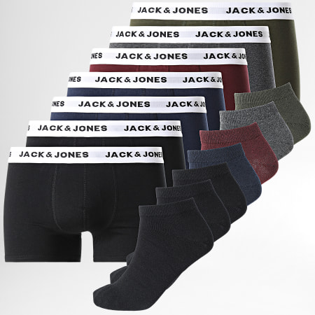 Jack And Jones - Confezione da 7 boxer e calzini del kit da viaggio 12214263 nero