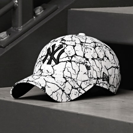 New Era - Casquette 9Forty Marble New York Yankees Blanc