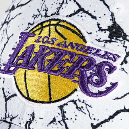 New Era - Los Angeles Lakers 9Forty Gorra de Mármol Blanca
