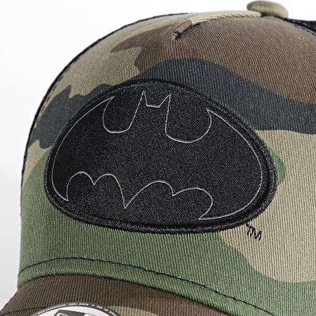 New Era - Cappello Trucker per bambini 9Forty Personaggio Batman Camouflage Verde Khaki