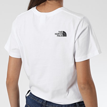 The North Face - Tee Shirt Femme Fine Top Blanc