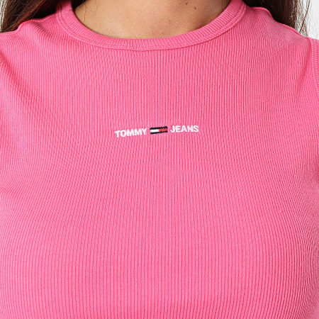 Tommy Jeans - Camiseta de tirantes para mujer 3702 Rosa