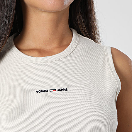 Tommy Jeans - Camiseta de tirantes para mujer 3702 Beige