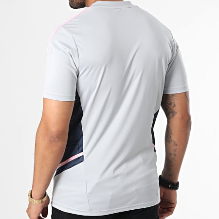 Adidas Sportswear - Maglietta sportiva a bande dell'Arsenal FC HA5275 Grigio chiaro