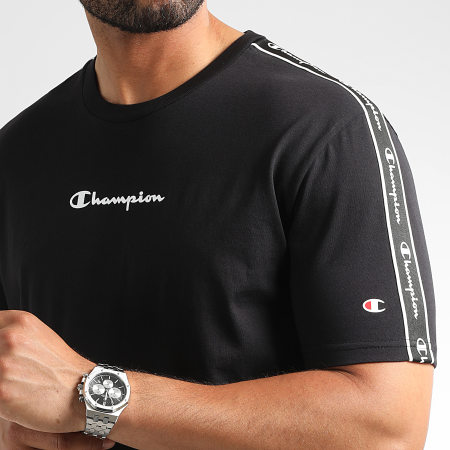 Champion - Camiseta Con Rayas 217834 Negro