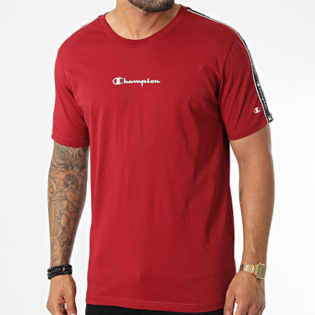 Champion - Camiseta A Rayas 217834 Burdeos