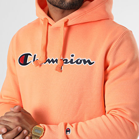 Champion - Felpa con cappuccio 217858 Arancione