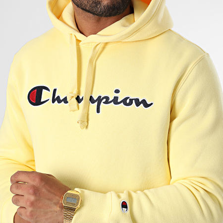 Champion - Sweat Capuche 217858 Jaune Clair