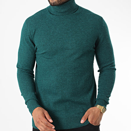 Classic Series Pull Col Roulé 6741 Vert Foncé