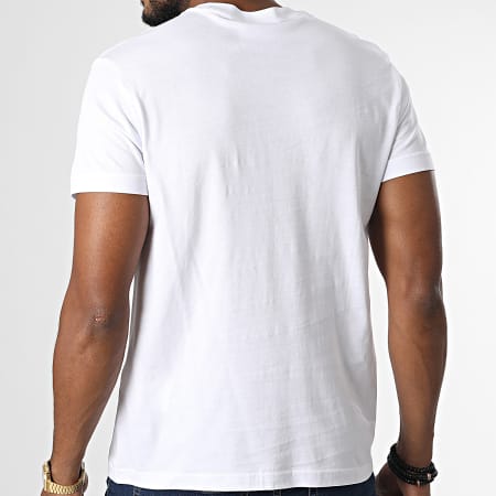Versace Jeans Couture - Tee Shirt Logo Thick Foil 73GAHT01 Blanc Réfléchissant