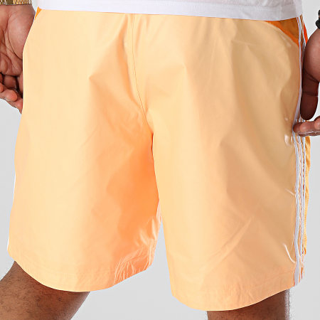 Adidas Originals - Pantaloncini da jogging estivi SST HC2098 con banda arancione