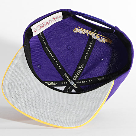 Mitchell & Ness Snapback LA Lakers - Cappellino Ufficiale NBA In Cotone, Regolabile, Unisex