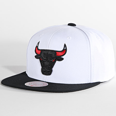 Mitchell and Ness - Cappello Snapback Chicago Bulls Playoffs Bianco