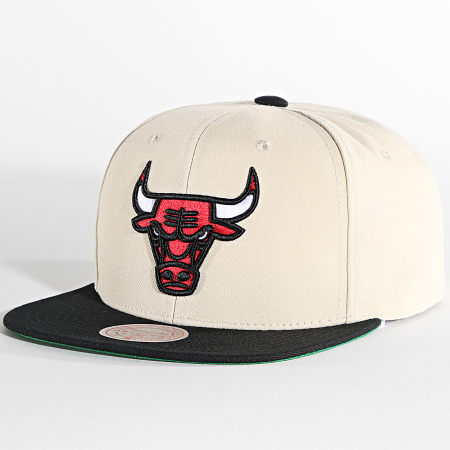 Mitchell and Ness - Cappello snapback NBA 50° Chicago Bulls Beige