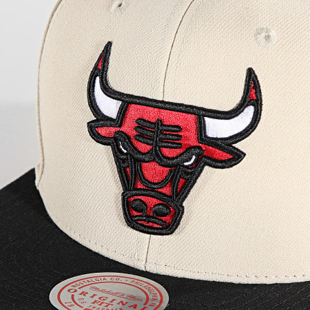 Mitchell and Ness - Cappello snapback NBA 50° Chicago Bulls Beige