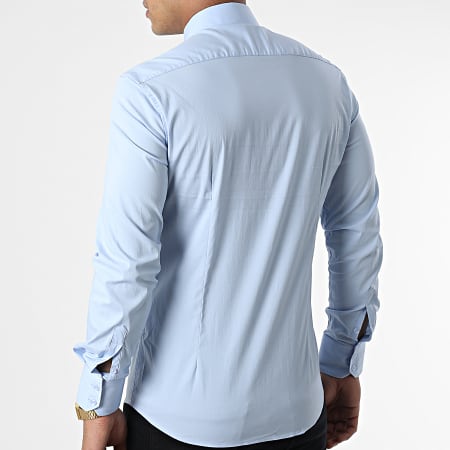Zelys Paris - Camisa de manga larga Adriano Azul claro