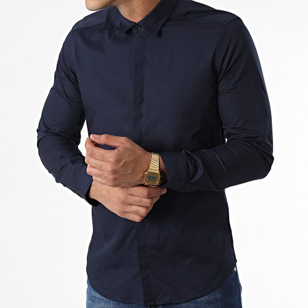 Armita - PCH-903 Camicia a maniche lunghe blu navy