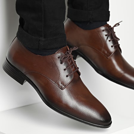Classic Series - Zapatos 25161 Piel Marrón Oscuro Antiguo
