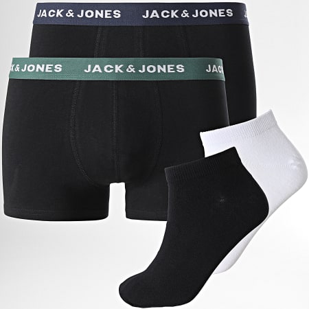 Jack And Jones - Juego De 2 Pares De Calcetines Y 2 Boxers 12214266 Negro Blanco