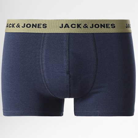 Jack And Jones - Set di 5 boxer verde cachi blu navy nero grigio erica rosso Marty