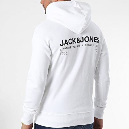 Jack And Jones - Felpa con cappuccio Mono Vision Bianco