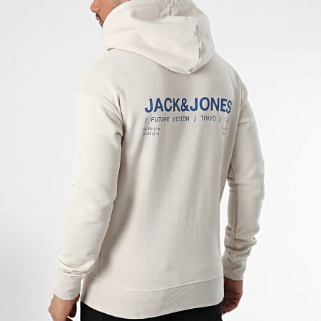 Jack And Jones - Sudadera con capucha Mono Vision Beige