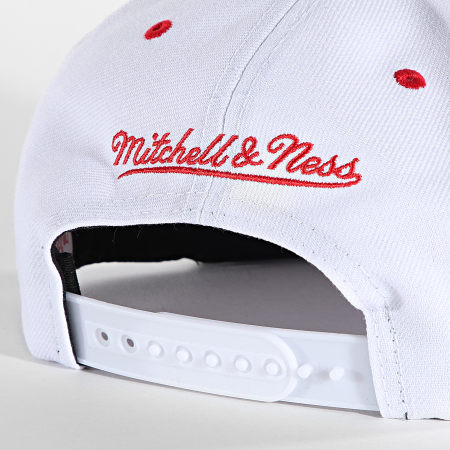 Mitchell and Ness - Casquette Snapback Three Collection Los Angeles Lakers Blanc Gris
