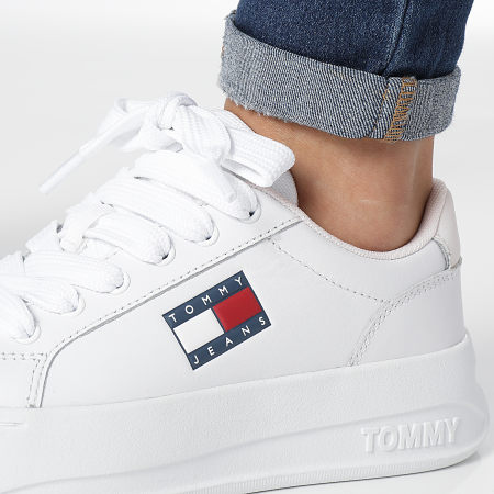 Tommy Jeans - City Flag 1973 Zapatillas blancas para mujer