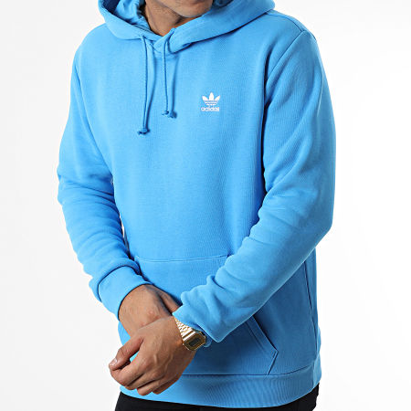 Adidas Originals - HK0098 Sudadera con capucha Essential Azul claro