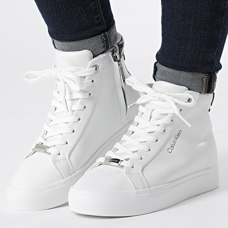 Calvin Klein - Sneakers donna Vulc High Top 0840 Bianco