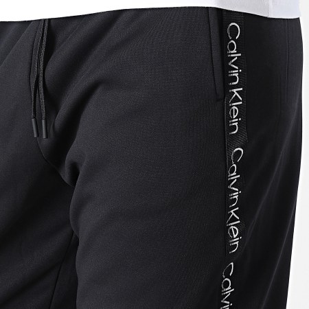 Calvin Klein - GMF2P602 Pantalón de chándal con banda Negro