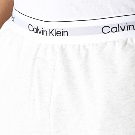 Calvin Klein - Pantalon Jogging NM2302E Blanc Chiné