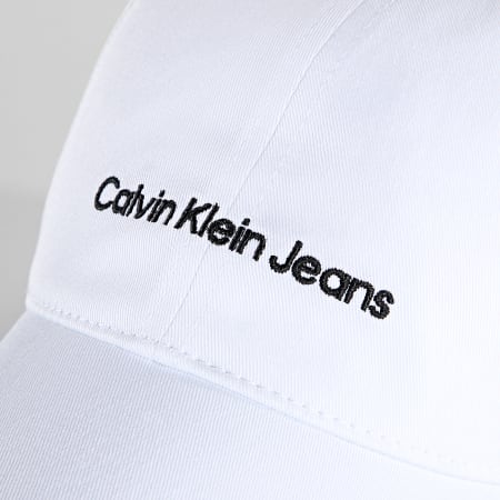 Calvin Klein - Casquette Baseball Institutional 9918 Blanc