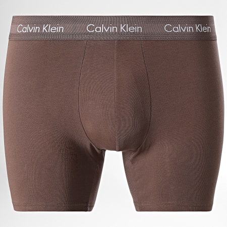 Calvin Klein - Lot De 3 Boxers NB1770A Bordeaux Vert Kaki Rose