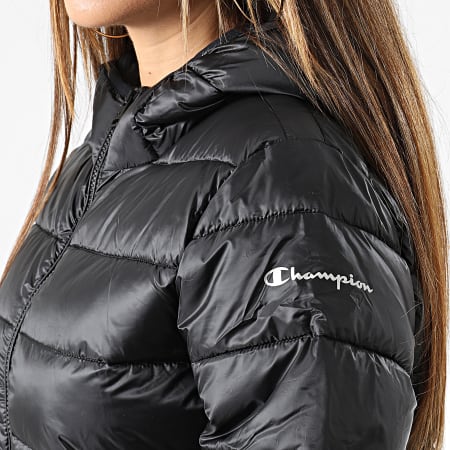Champion - Abrigo con capucha para mujer 115750 Negro