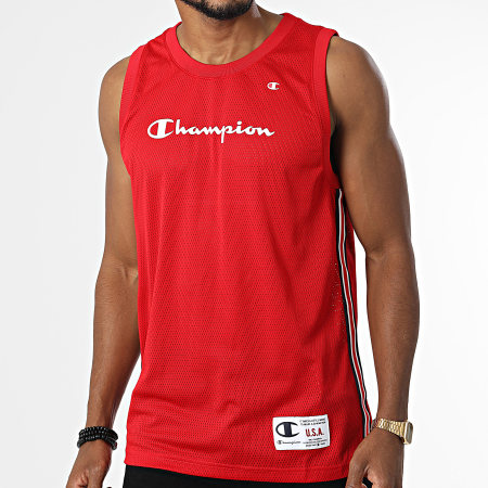 Champion - Camiseta de tirantes a rayas 217840 Rojo