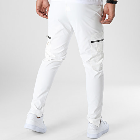 Frilivin - Pantalon Cargo X Blanc