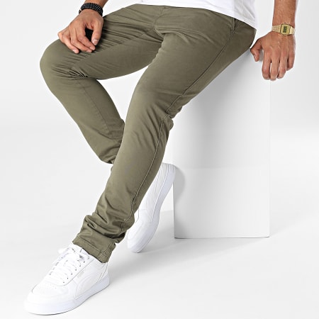 Indicode Jeans - Pantalon Chino Gower 65-159ZA Vert Kaki