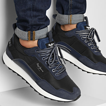 Pepe Jeans - Zapatillas Slab Trend Run PMS30854 Azul marino