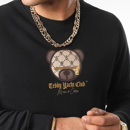 Teddy Yacht Club - Sweat Crewneck Maison Couture Beige Limited Edition Noir
