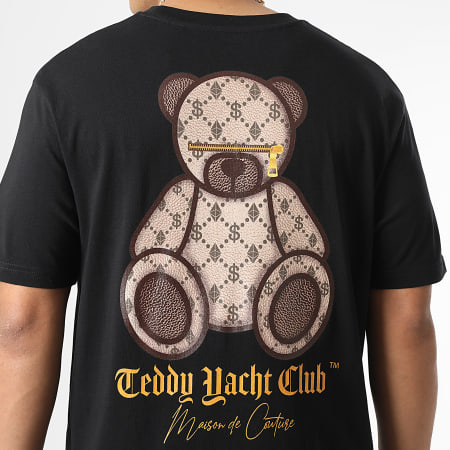 Teddy Yacht Club - Oversize Camiseta Large Maison Couture Beige Limited Edition Negro