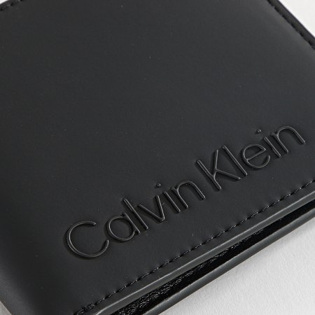 Calvin Klein - Portafoglio gommato Bifold 9606 Nero