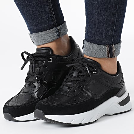 Calvin Klein - Sneakers da donna Elevated Runner Lace Up 1336 Nero