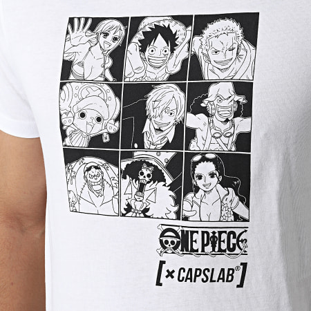 Capslab - Camiseta CL-0P1-1-TSC-CAS1 Blanca